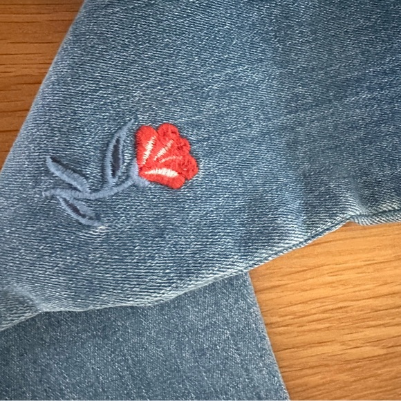 Sergent Major (French) Blue Denim Kids Jeans with Red Embroidery 4Y - Picture 4 of 5